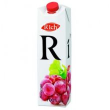 Сок Rich виноград красный 1л  