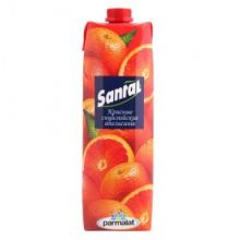 Напиток сокосодержащий SANTAL красный сицилийский апельсин 1л