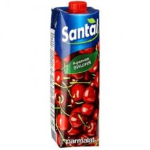 Сок Напиток сокосодержащий Santal красная вишня 1 л. т/пак шт.