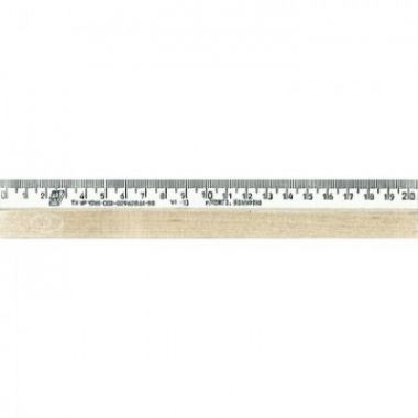 Линейка деревянная 20 см ЛДД-200 (эмаль) С09