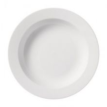Тарелка суповая Cameo Rim белая фарфор 23см 610-92