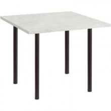 Стол обеденный UD_Стиль СТ5 квадрат, опора черная, 2504 мрамор каррара