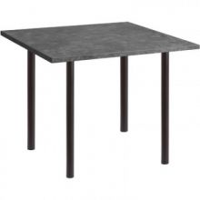 Стол обеденный UD_Стиль СТ5 квадрат, опора черная, 3808 солино темный