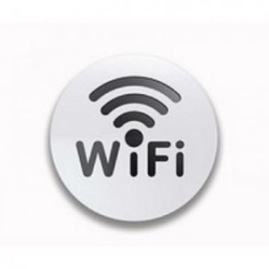 Информационная табличка Wi-Fi, 85 мм на скотче, пластик