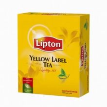 Чай Lipton Yellow Label черн. 100 пакx2гр/уп