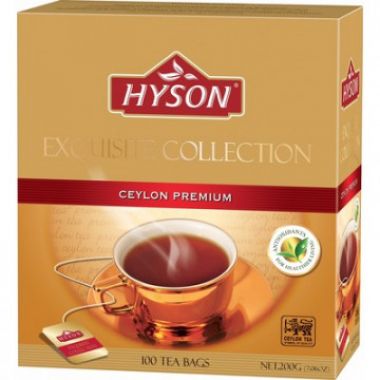 Чай HYSON черн. Exguisite Collection Ceylon Premium 100 пак x 2гр/уп
