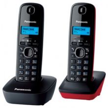 Радиотелефон Panasonic KX-TG1612RU3 серый/красный,доп.трубка,АОН