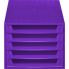 Лоток для бумаг открытый EXACOMPTA фиолетовый прозрачный 5 открытых лотков