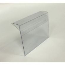 Держатель для ценников 80х60мм для стеклянных полок толщиной 5-8 мм, ПЭТ, 1