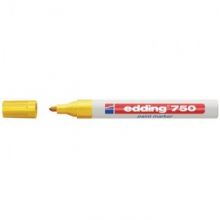 Маркер пеинт (лак) EDDING E-750/5 желтый 2-4мм, мет. корп.