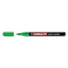 Маркер пеинт (лак) EDDING E-791/4 зеленый 1-2мм, пласт. корп.
