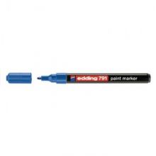 Маркер пеинт (лак) EDDING E-791/3 синий 1-2мм, пласт. корп.