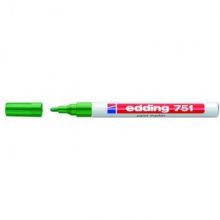 Маркер пеинт (лак) EDDING E-751/4 зелёный, 1-2мм, мет. корп.,