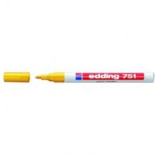 Маркер пеинт (лак) EDDING E-751/5 жёлтый, 1-2мм, мет. корп.,